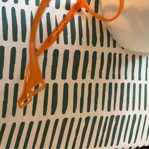 Orange, round eyeglasses, frames, new, ready for lenses, retro eyeglasses - Picture 5 of 13